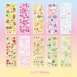 10pcs Kawaii Sticker Set: 20 Designs to choose from!