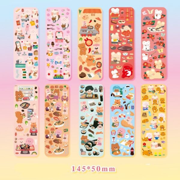 10pcs Kawaii Sticker Set: 20 Designs to choose from!