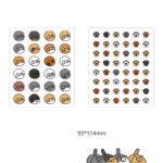 2 sheets Kawaii Cat Stickers
