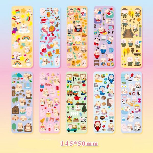 10pcs Kawaii Sticker Set: 20 Designs to choose from!