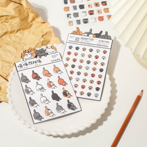 2 sheets Kawaii Cat Stickers