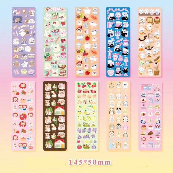 10pcs Kawaii Sticker Set: 20 Designs to choose from!