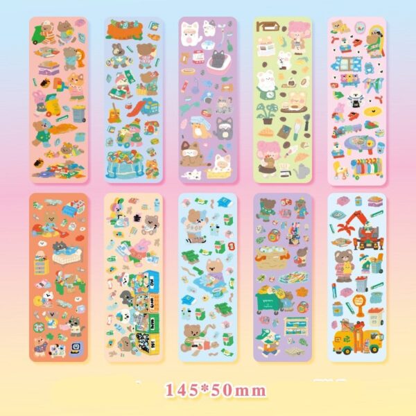 10pcs Kawaii Sticker Set: 20 Designs to choose from!