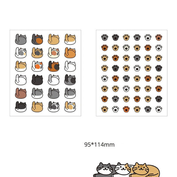 2 sheets Kawaii Cat Stickers