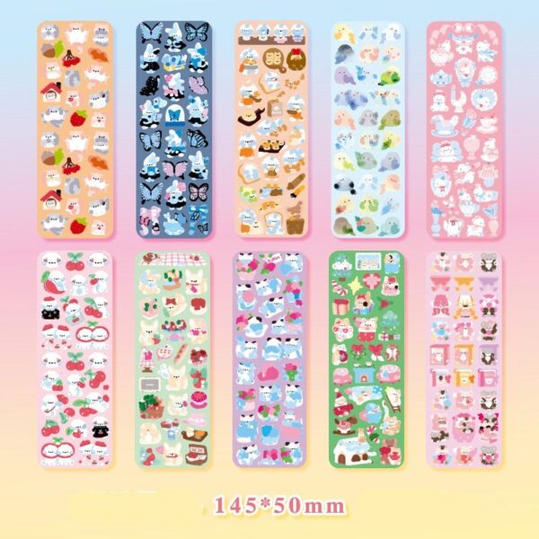 10pcs Kawaii Sticker Set: 20 Designs to choose from!