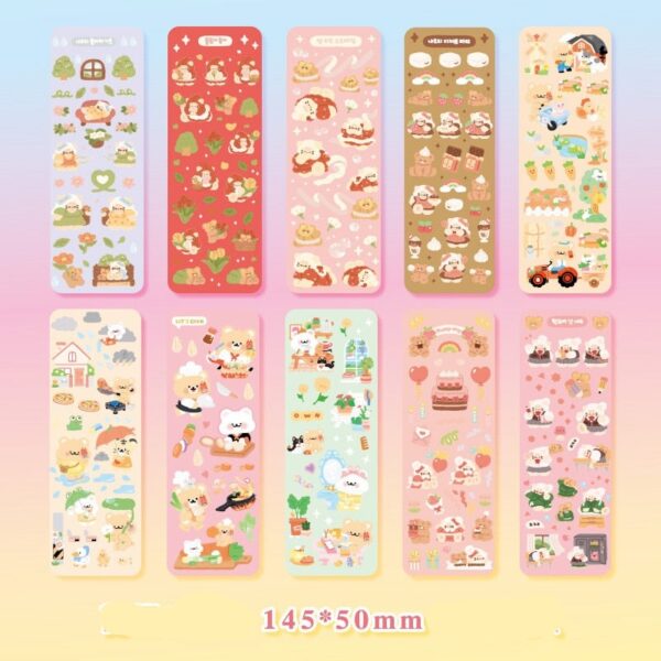 10pcs Kawaii Sticker Set: 20 Designs to choose from!