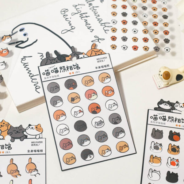 2 sheets Kawaii Cat Stickers
