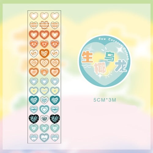 Love Heart Washi Tape: 8 designs to choose from