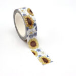 10pcs/Lot Sunflower and Blue Flower Washi Tape
