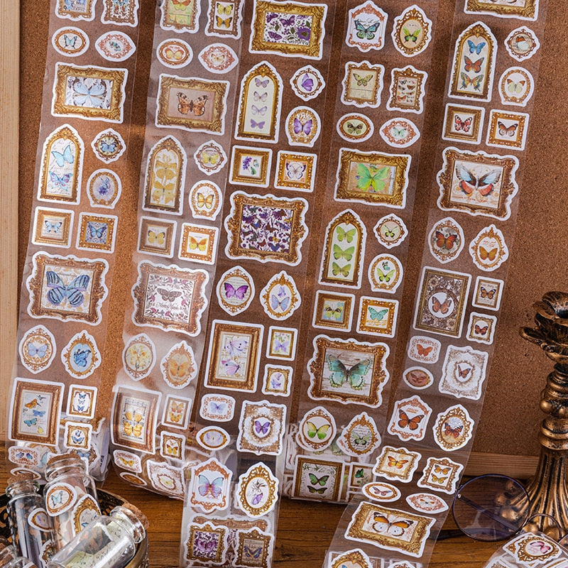 Vintage Framed Butterfly Collection; Washi Tape