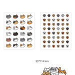 2 sheets Kawaii Cat Stickers