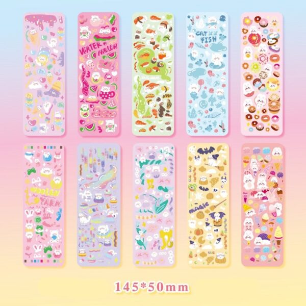 10pcs Kawaii Sticker Set: 20 Designs to choose from!