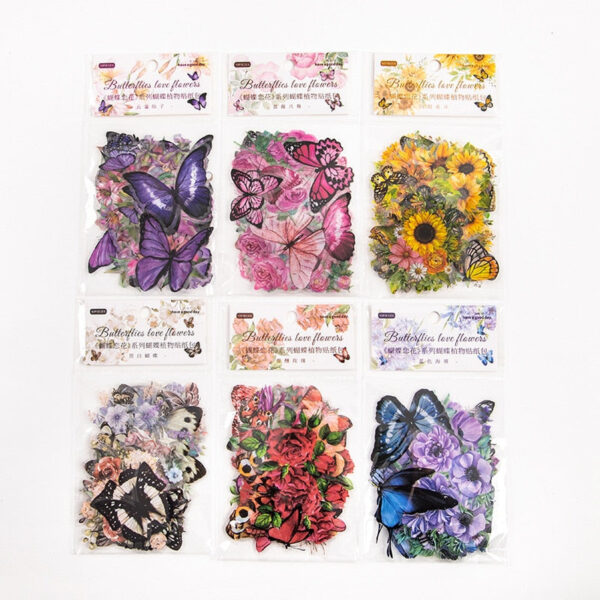 Butterfly Love Sticker 50pcs Set