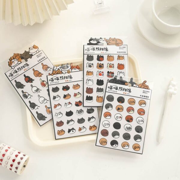 2 sheets Kawaii Cat Stickers