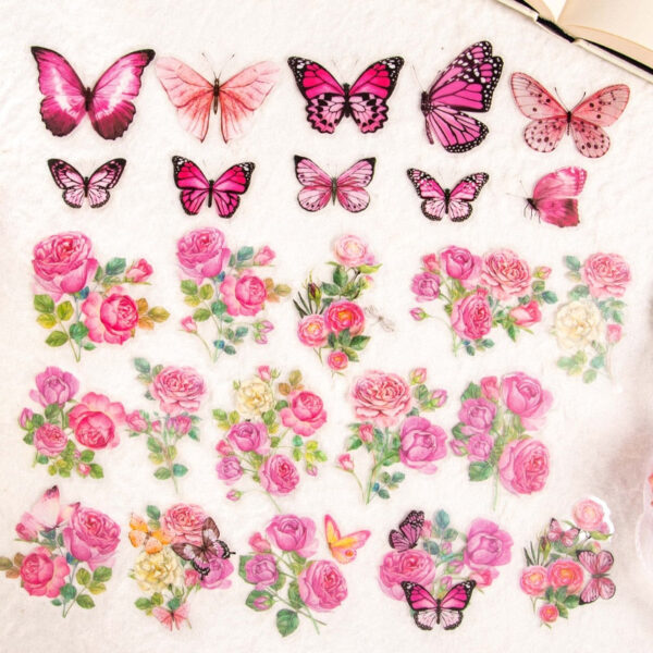 Butterfly Love Sticker 50pcs Set