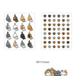 2 sheets Kawaii Cat Stickers