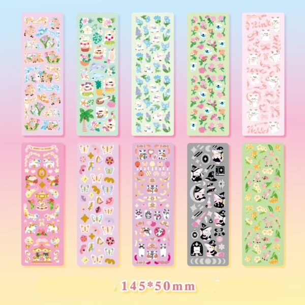 10pcs Kawaii Sticker Set: 20 Designs to choose from!