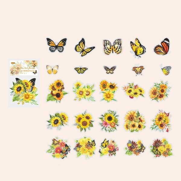 Butterfly Love Sticker 50pcs Set