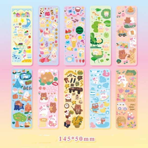 10pcs Kawaii Sticker Set: 20 Designs to choose from!