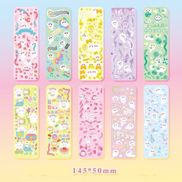 10pcs Kawaii Sticker Set: 20 Designs to choose from!