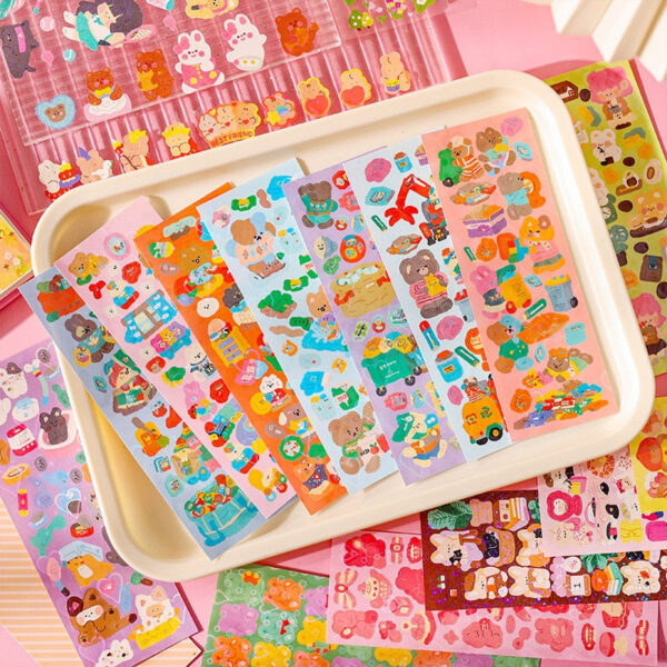 10pcs Kawaii Sticker Set: 20 Designs to choose from!