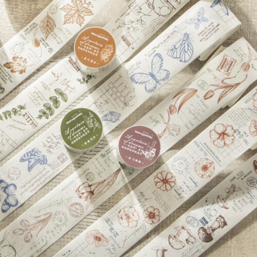 Vintage Literary Washi Tape Set